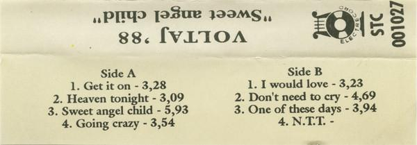 Voltaj '88 - Sweet Angel Child, (Casetă Audio) [2]