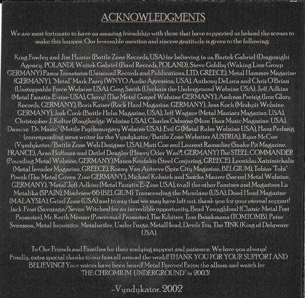 Vyndykator - Heaven Sent From Hell (CD) [2]