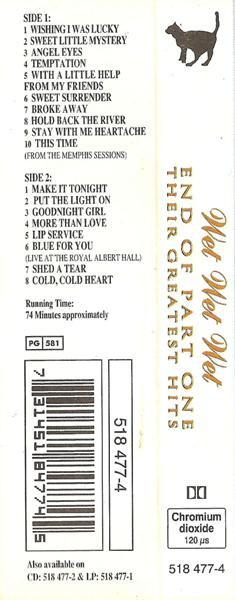 Wet Wet Wet - End Of Part One - Their Greatest Hits (Caseta Audio) [2]