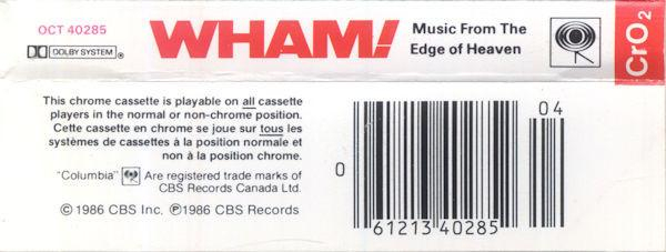 Wham! - Music From The Edge Of Heaven (Caseta Audio) [2]