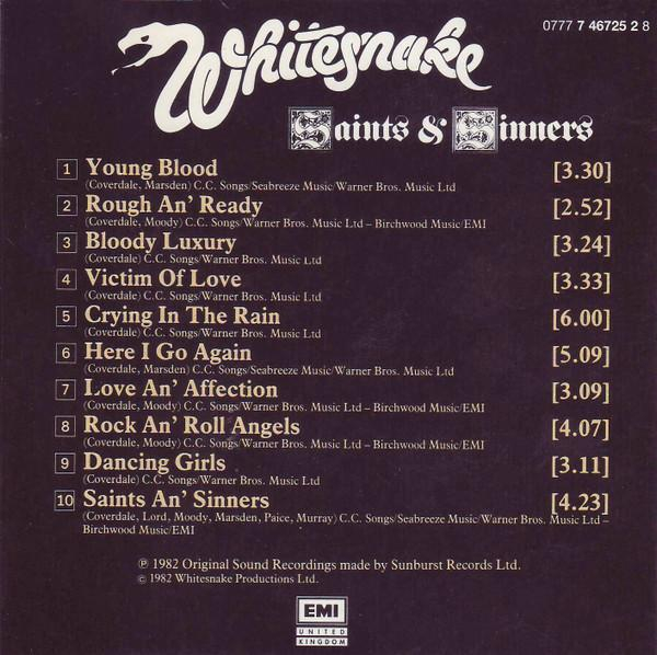 Whitesnake - Saints & Sinners , (CD) [2]