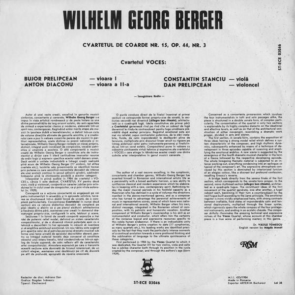 Wilhelm Berger - String Quartet No. 15 [2]