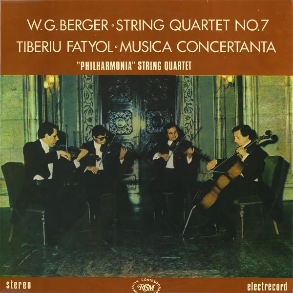 Wilhelm Berger - String Quartet No.7 / Musica Concertanta [1]