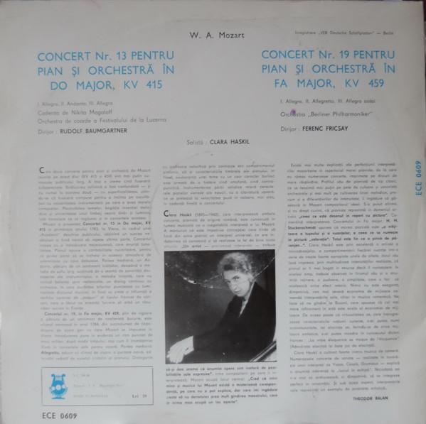Wolfgang Amadeus Mozart - Concert Nr. 13 Pentru Pian Și Orchestră În Do Major / Concert Nr. 19 Pentru Pian Și Orchestră În Fa Major [2]