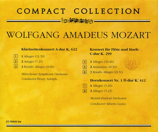 Wolfgang Amadeus Mozart - I Capolavori: Concerto Per Clarinetto K 622; Concerto Per Flauto Ed Arpa K 299; Concerto Per Corno K 412 [2]