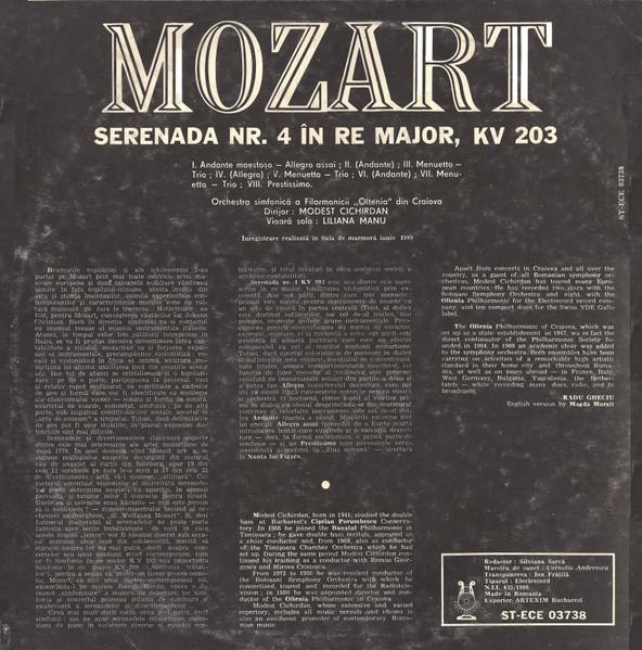 Wolfgang Amadeus Mozart - Serenade No.4 In D Major, KV 203 [2]