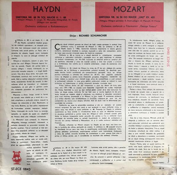 Wolfgang Amadeus Mozart - Simfonia Nr. 36 În Do Major „Linz” / Simfonia Nr. 88 În Sol Major [2]