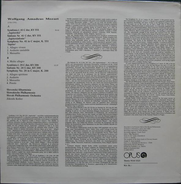 Wolfgang Amadeus Mozart - Symphony No. 41 In C Major, K. 551 »Jupiter« / Symphony No. 28 In C Major, K. 200 [2]