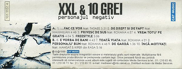 XXL & 10 Grei – Personajul Negativ (CASETA) [2]