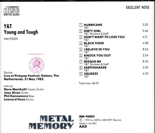 Y & T - Young And Tough (CD) [2]