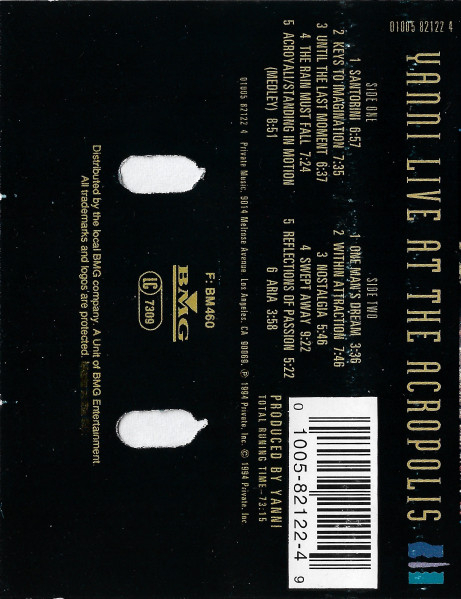 Yanni  – Live At The Acropolis (CASETA) [2]
