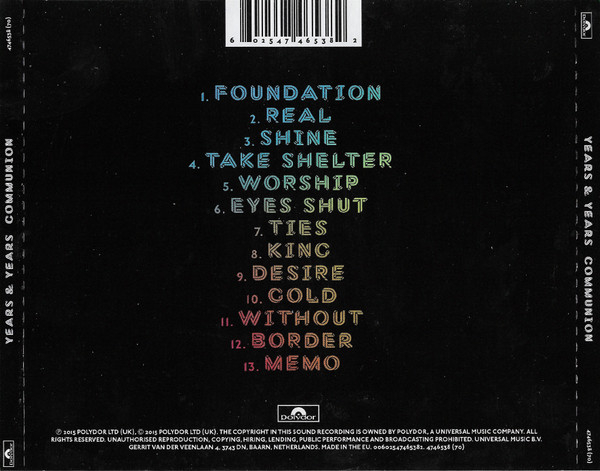 Years & Years – Communion (CD) [2]