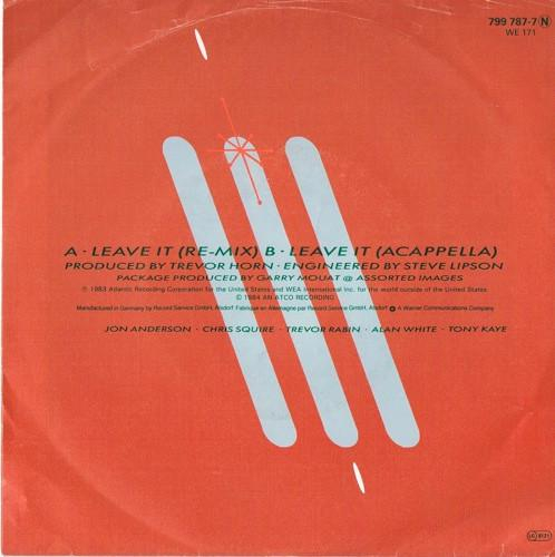 Yes - Leave It (7 Inch) [2]