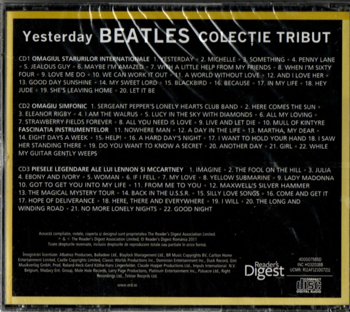 Yesterday Beatles - Colecție Tribut (CD) [2]