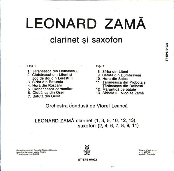 Zamă Leonard - Clarinet Și Saxofon [2]