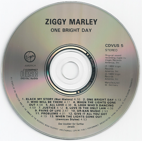 Ziggy Marley And The Melody Makers - One Bright Day (CD) [2]