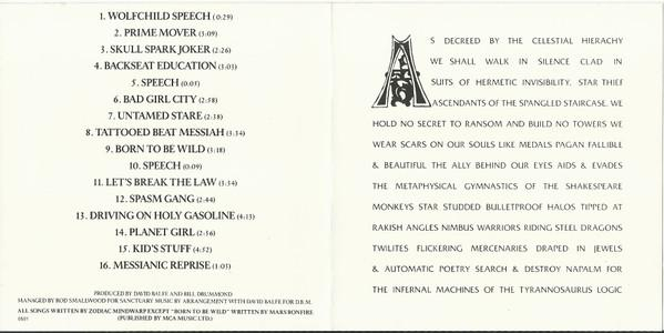 Zodiac Mindwarp And The Love Reaction - Tattooed Beat Messiah (CD) [2]