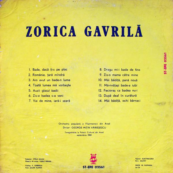 Zorica Gavrilă - Bade Dacă Ți-s Pe Plac [2]