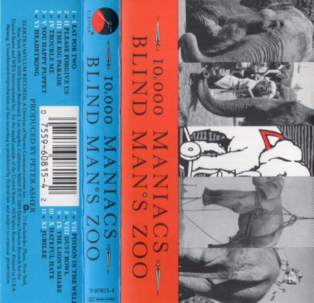 Rock/Folk - 10,000 Maniacs - Blind Man's Zoo , (Casetă Audio)