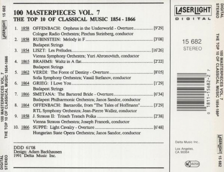 100 Masterpieces Vol.7 - The Top 10 Of Classical Music 1854-1866, (CD) [1]
