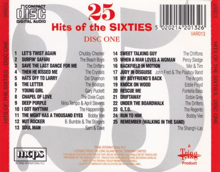 25 Hits Of The Sixties Disc 1 (CD) [1]