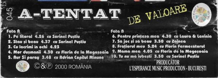 A - Tentat - De Valoare , (Casetă Audio) [1]