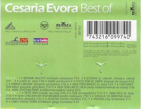 Cesaria Evora - Best Of (Caseta Audio) [1]