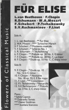 Für Elise (Piano Dreams)  (Caseta Audio) [1]