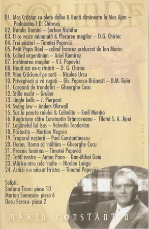 Corul Madrigal - Colinde De Crăciun Și Cântări Sacre  (Caseta Audio) [1]