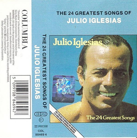 Casete audio - Julio Iglesias - The 24 Greatest Songs (Caseta Audio)