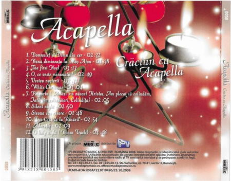 Acapella  - Crăciun Cu Acapella (CD) [1]