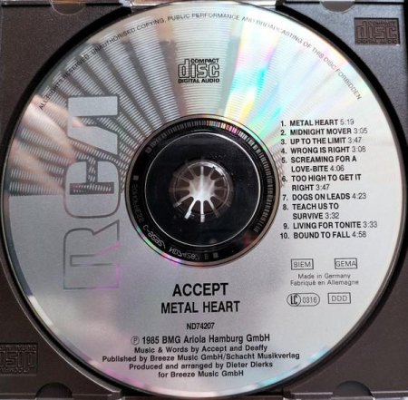 Accept - Metal Heart (CD) [1]