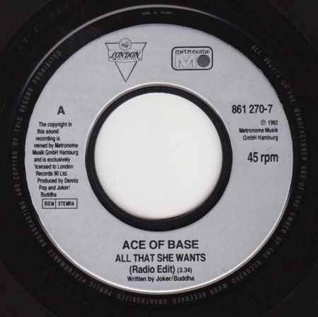 Discuri vinil - Ace Of Base - All That She Wants, (Disc Vinil)