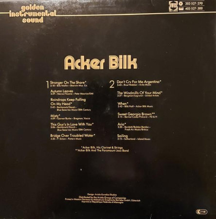 Acker Bilk - Golden Instrumental Sound (Disc Vinil) [1]