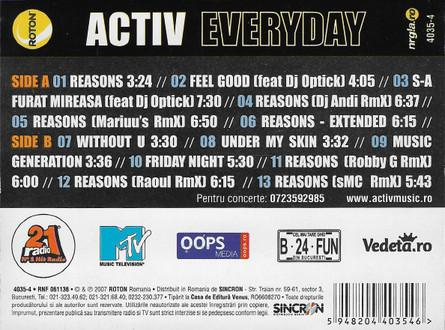 Activ - Everyday, (Casetă Audio) [1]