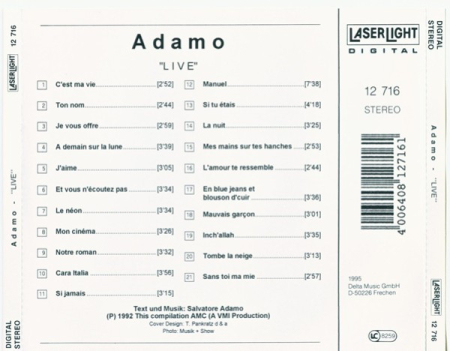 Adamo – Live (CD) [1]