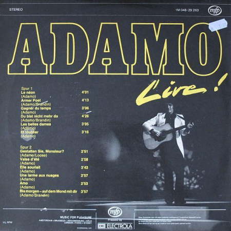 Adamo - Live! (Disc Vinil) [1]