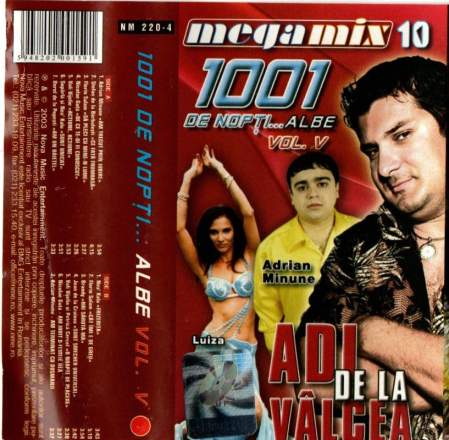 Casete audio - Adi de la Valcea - 1001 de Nopti Albe Vol. 5 (Caseta Audio)