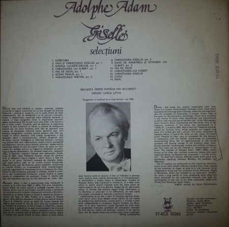 Adolphe C. Adam - Giselle - selectiuni, (Disc Vinil) [1]