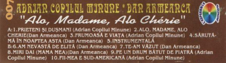 Adrian Copilul Minune - Alo, Madame, Alo Chérie! Vol. 1, (Casetă Audio) [1]
