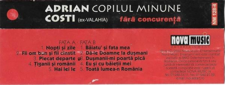 Adrian Copilul Minune - Fără Concurență , (Casetă Audio) [1]