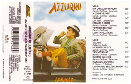 Adriano Celentano - Azzurro (Casetă Audio) [1]