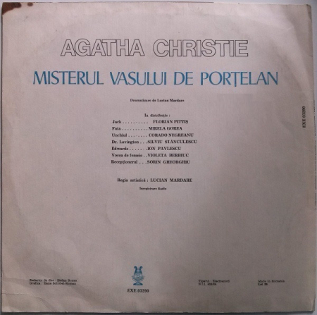 Agatha Christie - Misterul Vasului De Porțelan, (Disc Vinil) [1]