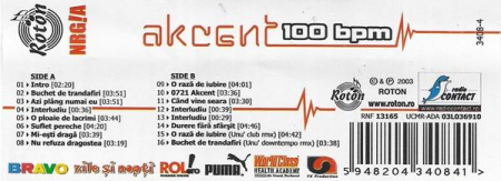 Akcent - 100 Bpm (Casetă Audio) [1]