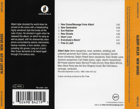Albert Ayler - New Grass (CD) [1]