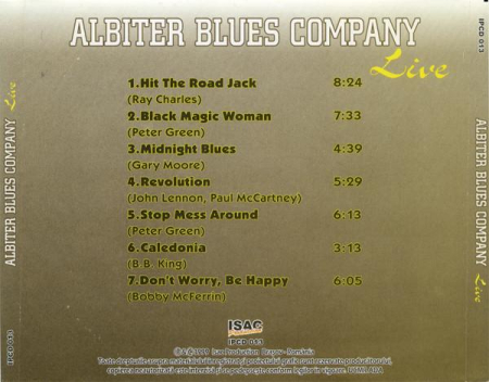 Albiter Blues Company - Live (CD) [1]