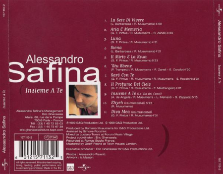 Alessandro Safina - Insieme A Te (CD) [1]