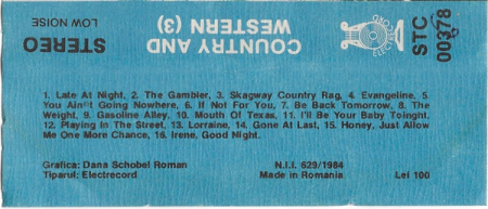 Alexandru Andrieș - Country And Western Greatest Hits, (Casetă Audio) [1]