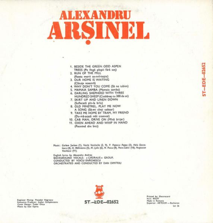 Alexandru Arșinel - Alexandru Arșinel (Disc Vinil) [1]