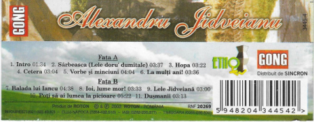 Alexandru Jidveianu – Alexandru Jidveianu (CASETA) [1]
